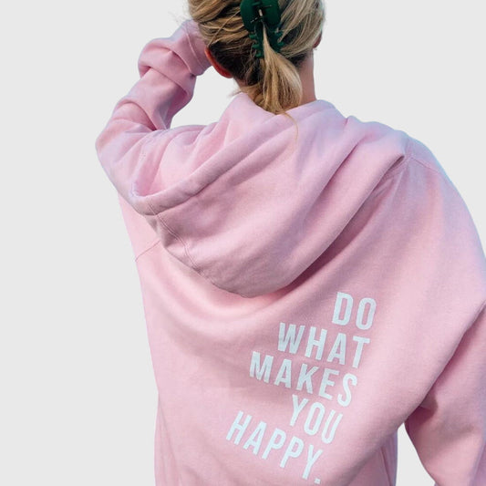 Effortless Graphic Print Hoodie for Women with Drawstring Hood Long Sleeve Oversized Relaxed Casual Style