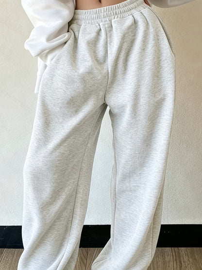 Effortless Wide Leg Sweatpants for Women with High Waist Relaxed Oversized Casual Style