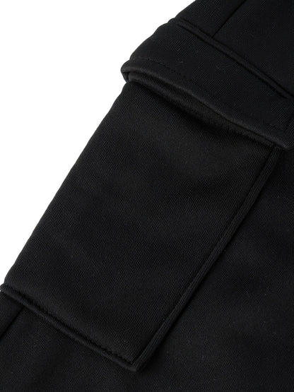 Effortless Wide Leg Cargo Pants for Women with High Waist Drawstring Relaxed Jogger Style