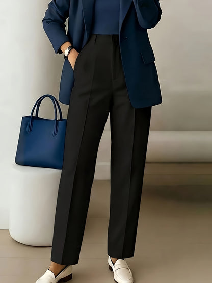 Effortless Wide Leg Pants for Women with High Waist Pleated Front Tailored Relaxed Style