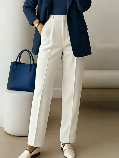 Effortless Wide Leg Pants for Women with High Waist Pleated Front Tailored Relaxed Style