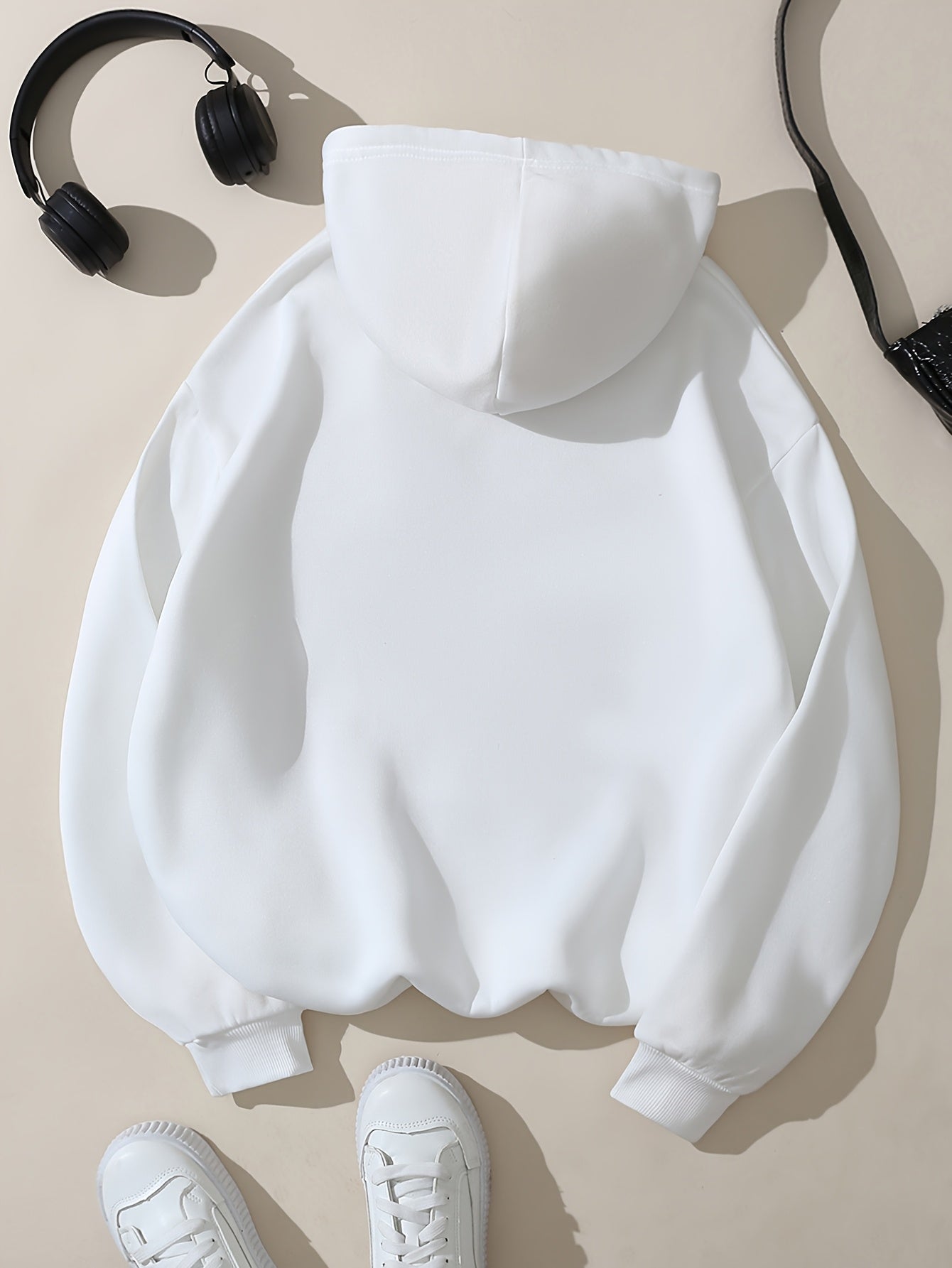 Comfortable Fleece Hoodie for Women with Drawstring Hood Long Sleeve Kangaroo Pocket Relaxed Style