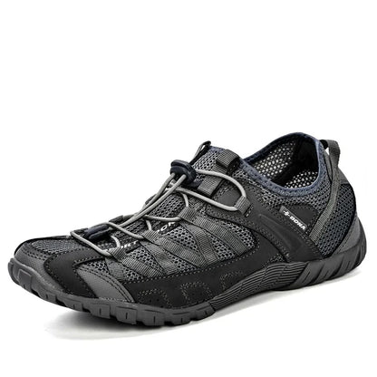 Comfortable Mesh Trail Sneaker for Women with Toggle Lace Rugged Outsole Lightweight Style