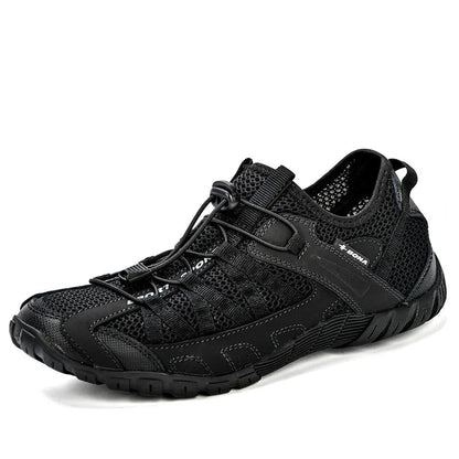 Comfortable Mesh Trail Sneaker for Women with Toggle Lace Rugged Outsole Lightweight Style