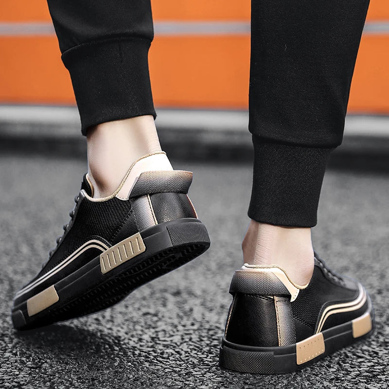 Stylish Mesh Colorblock Fashion Sneakers for Women with Lace Up Low Top Ribbed Sole Casual Style