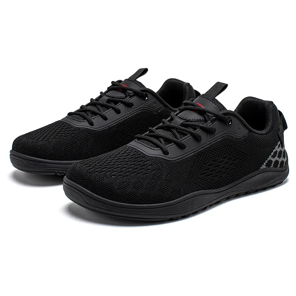 Comfortable Knit Mesh Sneaker for Women with Lace Up Cushioned Breathable Athletic Style