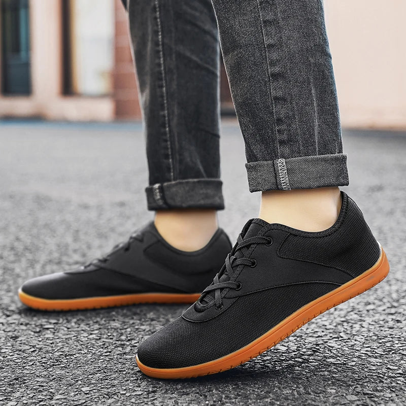 Effortless Mesh Knit Sneaker for Women with Lace Up Round Toe Rubber Sole Casual Style