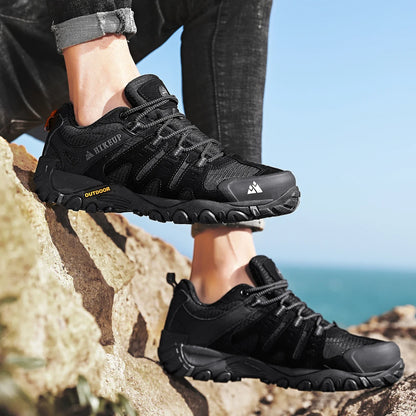 Effortless Suede Hiking Shoe for Women with Lace Up Closure Reinforced Toe Rugged Outdoor Style