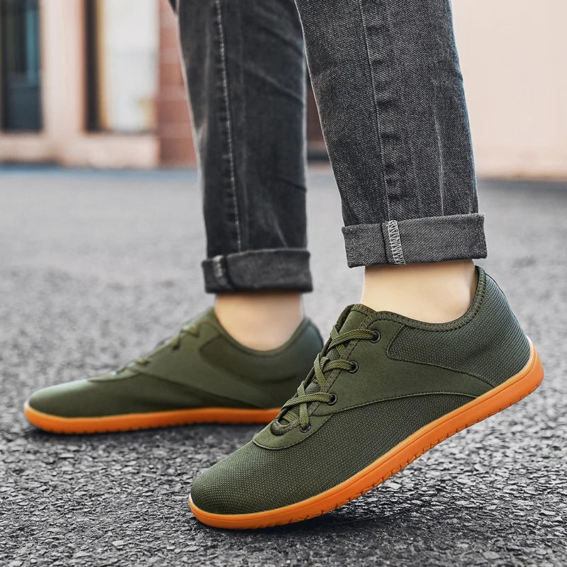 Effortless Mesh Knit Sneaker for Women with Lace Up Round Toe Rubber Sole Casual Style