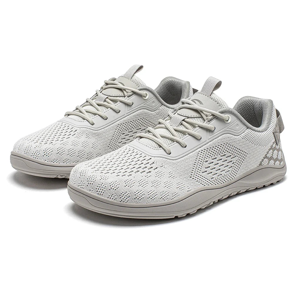 Comfortable Knit Mesh Sneaker for Women with Lace Up Cushioned Breathable Athletic Style