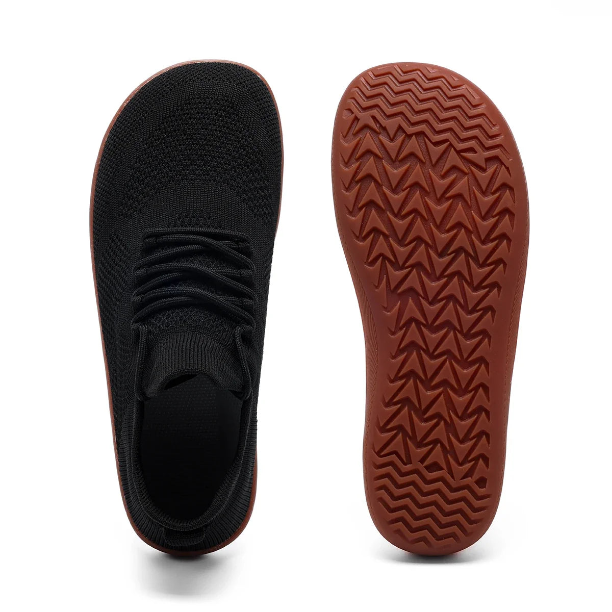 Comfortable Knit Sneaker for Women with Lace Up Sock Silhouette Breathable Athletic Style