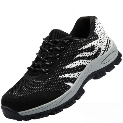 Stylish Knit Fashion Sneaker for Women with Lace Up Lug Sole Cushioned Trail Style