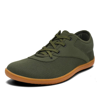 Effortless Mesh Knit Sneaker for Women with Lace Up Round Toe Rubber Sole Casual Style