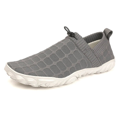 Comfortable Knit Slip On Sneaker for Women with Drawstring Closure Chunky Textured Sole Casual Style