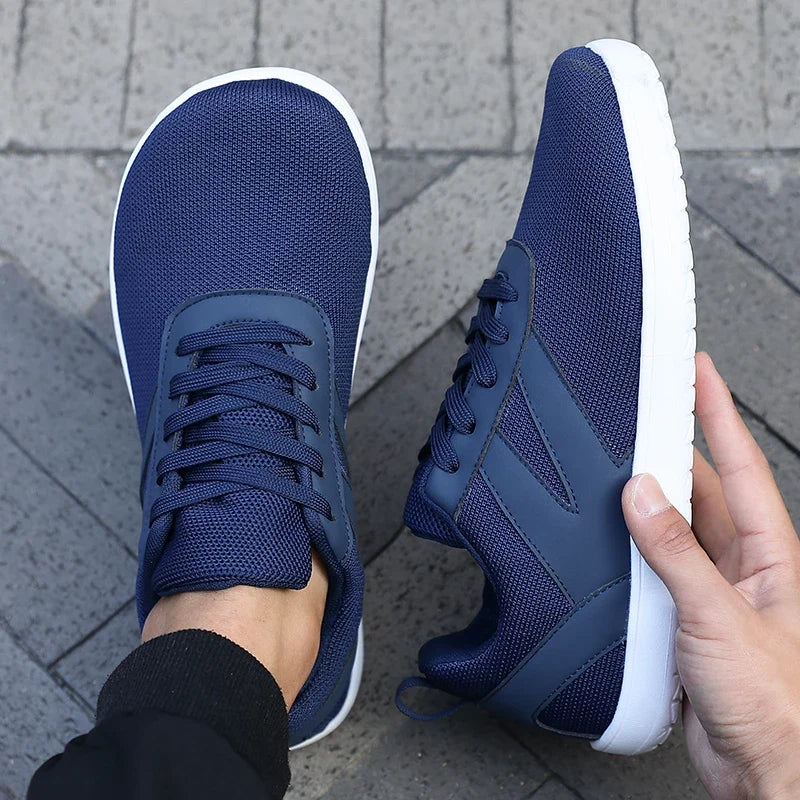 Effortless Mesh Fashion Sneaker for Women with Lace Up Cushioned Sole Casual Style