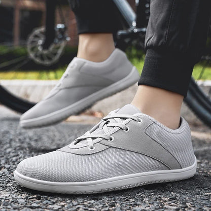 Effortless Mesh Knit Sneaker for Women with Lace Up Round Toe Rubber Sole Casual Style