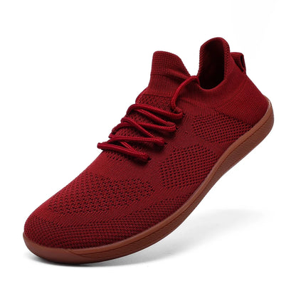 Comfortable Knit Sneaker for Women with Lace Up Sock Silhouette Breathable Athletic Style