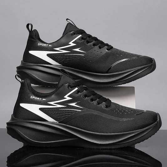 Stylish Mesh Fashion Sneakers for Women with Lace Up Chunky Sole Reflective Sport Style