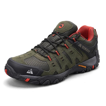 Effortless Suede Hiking Shoe for Women with Lace Up Closure Reinforced Toe Rugged Outdoor Style
