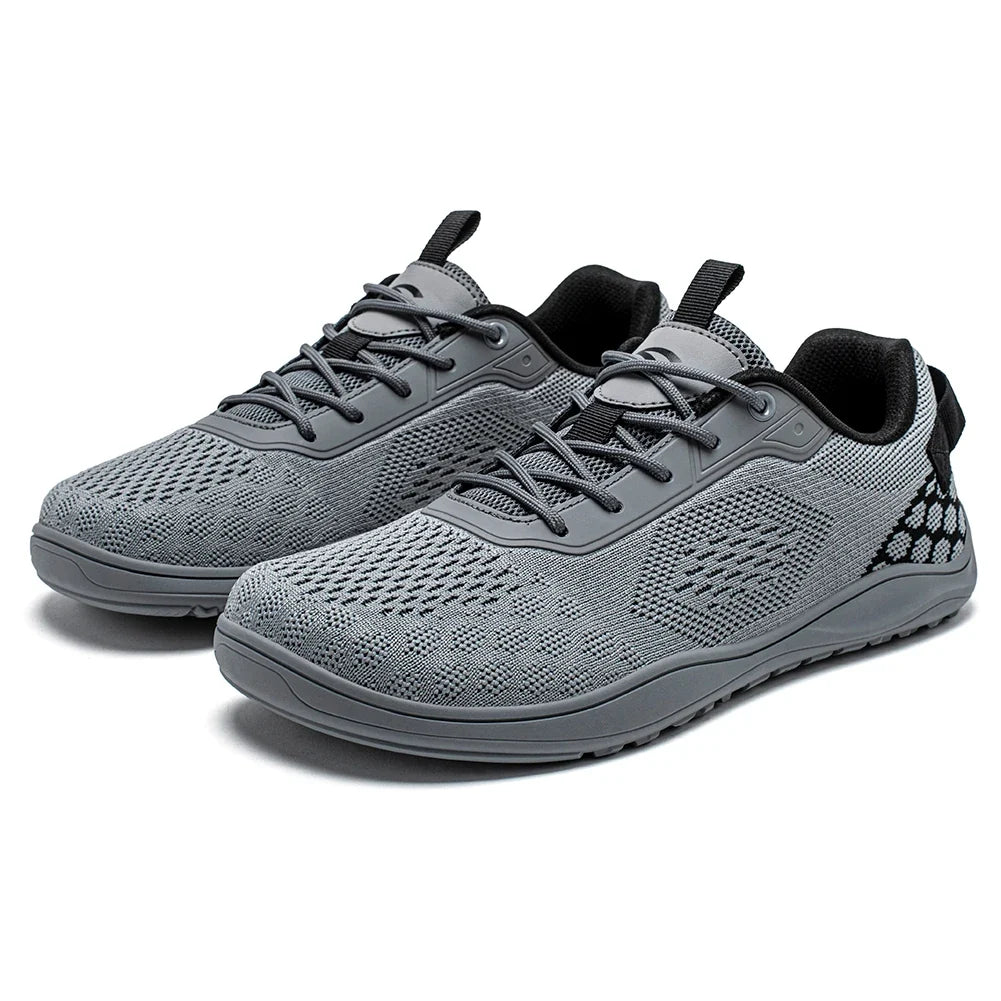 Comfortable Knit Mesh Sneaker for Women with Lace Up Cushioned Breathable Athletic Style