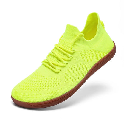 Comfortable Knit Sneaker for Women with Lace Up Sock Silhouette Breathable Athletic Style