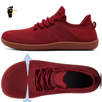 Comfortable Knit Sneaker for Women with Lace Up Sock Silhouette Breathable Athletic Style