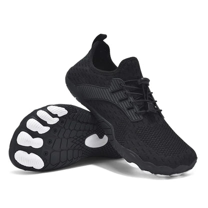 Comfortable Knit Mesh Fashion Sneakers for Women with Lace Up Toggle Flexible Sole Athletic Style