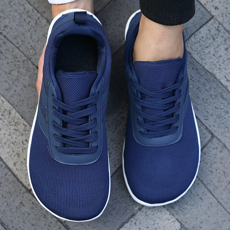 Effortless Mesh Fashion Sneaker for Women with Lace Up Cushioned Sole Casual Style