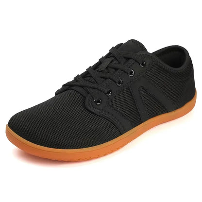 Effortless Mesh Knit Sneaker for Women with Lace Up Round Toe Rubber Sole Casual Style