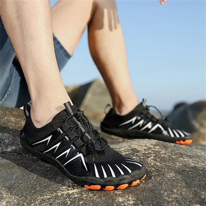 Effortless Quick Dry Water Shoes for Women with Toggle Lace Barefoot Sole Sport Style