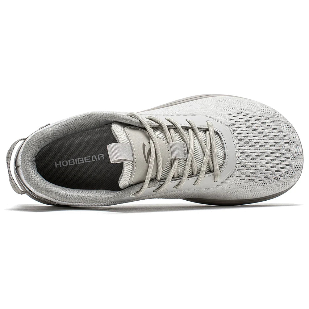 Comfortable Knit Mesh Sneaker for Women with Lace Up Cushioned Breathable Athletic Style
