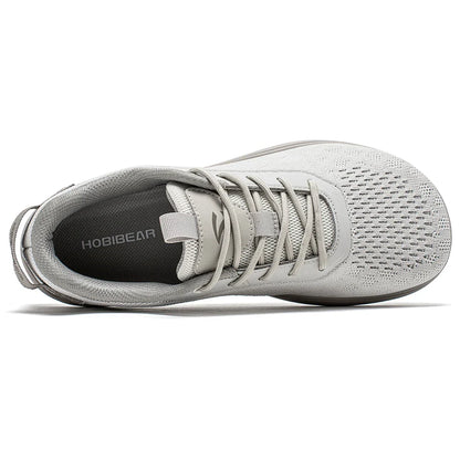 Comfortable Knit Mesh Sneaker for Women with Lace Up Cushioned Breathable Athletic Style
