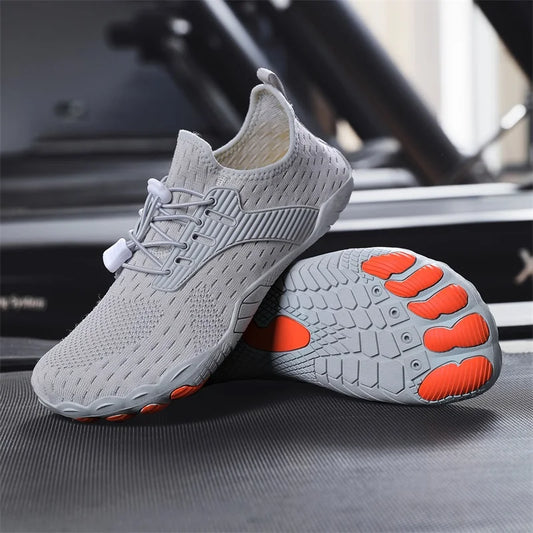 Comfortable Knit Mesh Fashion Sneakers for Women with Lace Up Toggle Flexible Sole Athletic Style
