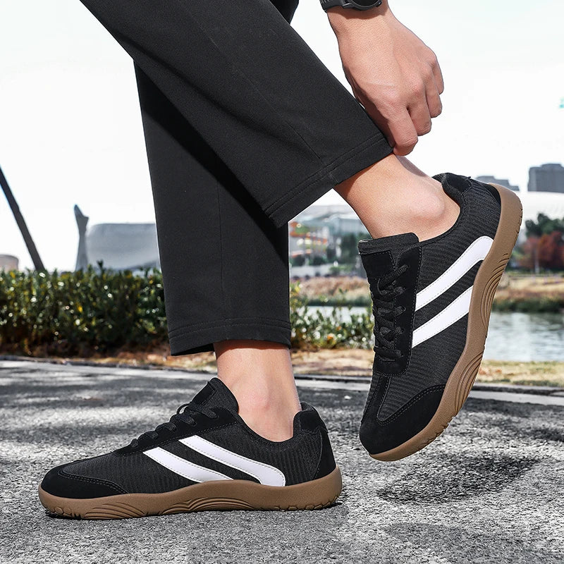 Effortless Canvas Fashion Sneaker for Women with Lace Up Contrast Stripe Gum Sole Casual Style