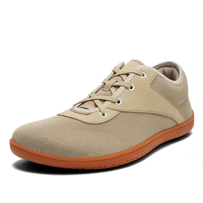 Effortless Mesh Knit Sneaker for Women with Lace Up Round Toe Rubber Sole Casual Style