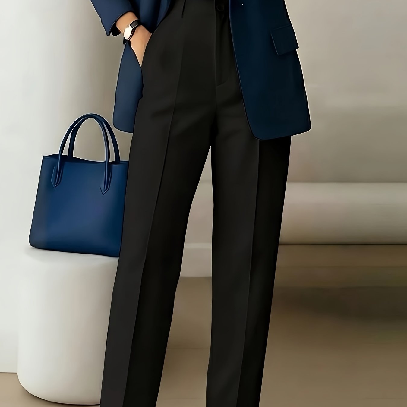 Effortless Wide Leg Pants for Women with High Waist Pleated Front Tailored Relaxed Style