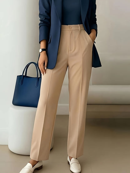 Effortless Wide Leg Pants for Women with High Waist Pleated Front Tailored Relaxed Style