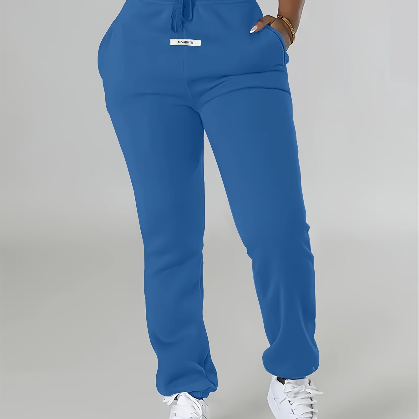 Comfortable Fleece Jogger Sweatpants for Women with High Waist Drawstring Tapered Relaxed Casual Style