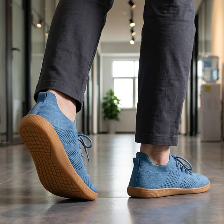Comfortable Knit Sneaker for Women with Lace Up Sock Silhouette Breathable Athletic Style