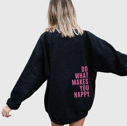 Effortless Graphic Print Hoodie for Women with Drawstring Hood Long Sleeve Oversized Relaxed Casual Style