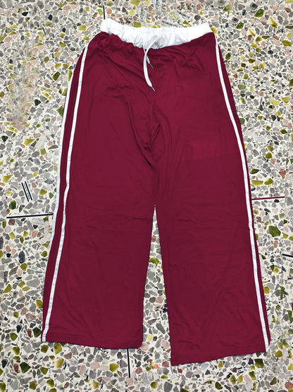 Effortless Side Stripe Wide Leg Pants for Women with High Waist Drawstring Relaxed Track Style